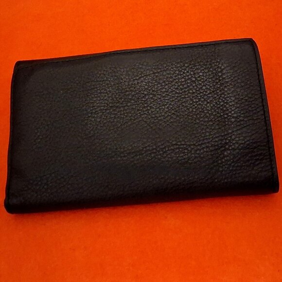 Michael Kors Wallet Large Lillie Gusset Carryall Black Soft Pebbled Leather - Picture 2 of 15